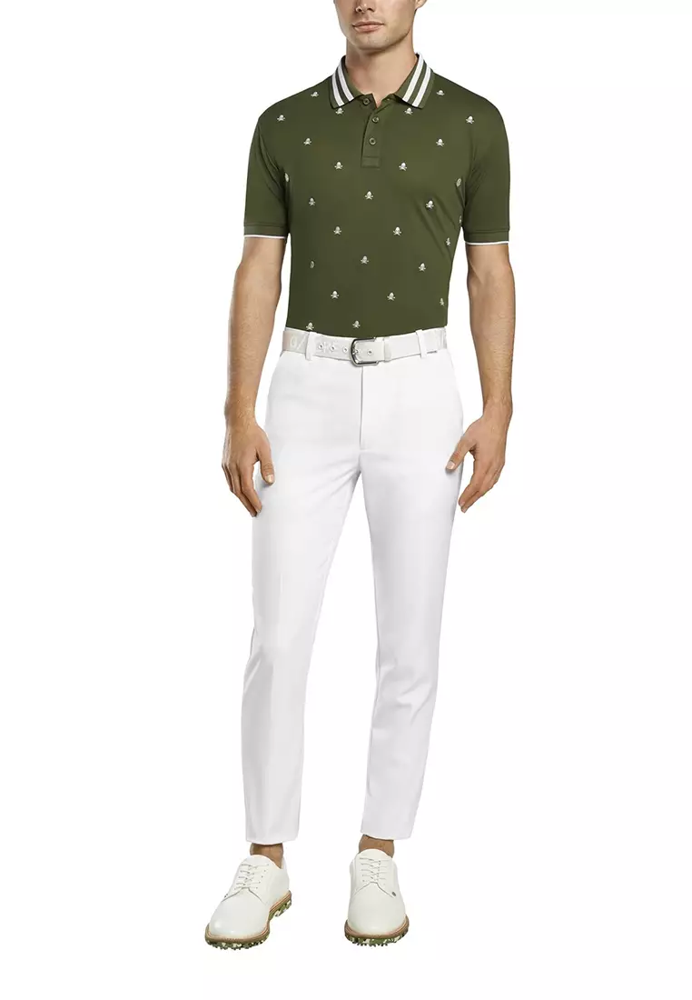 Men's Skull & T's Embroidered Polo