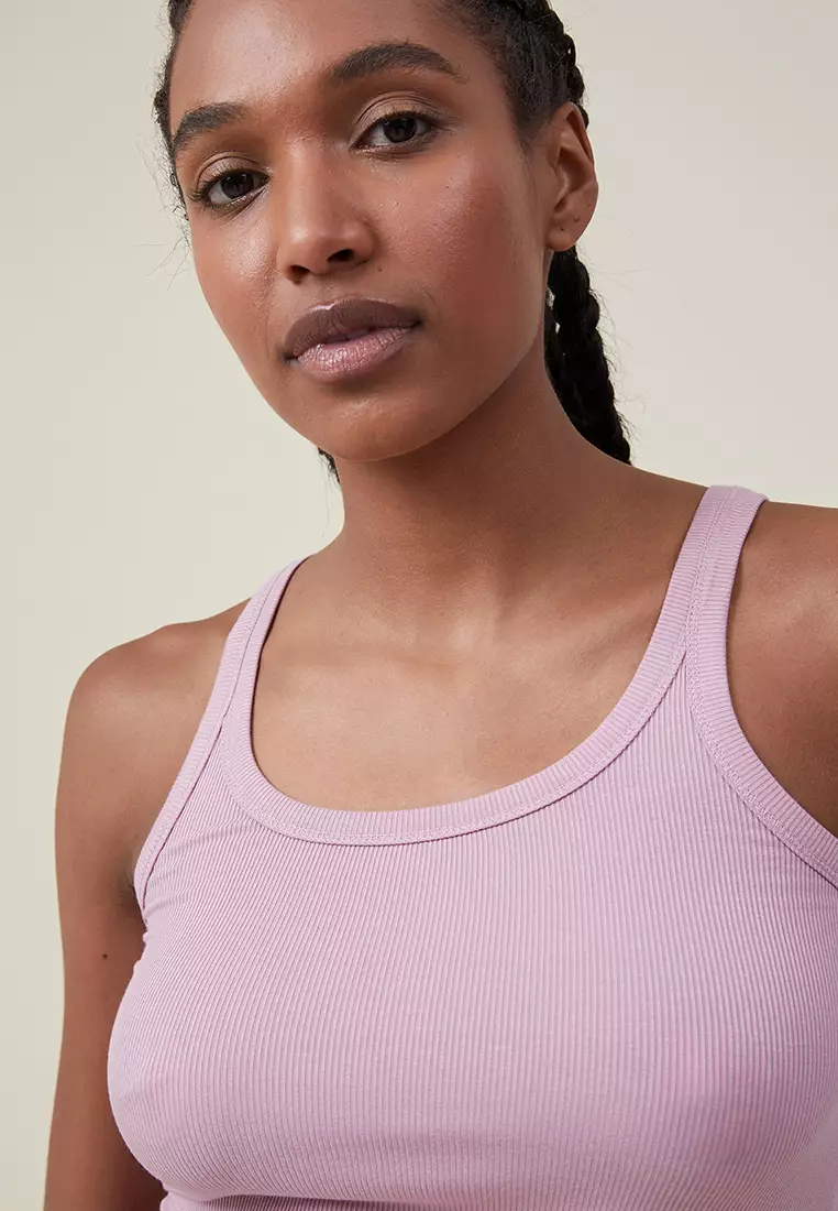 Cotton On Women's Staple Rib Scoop Neck Tank