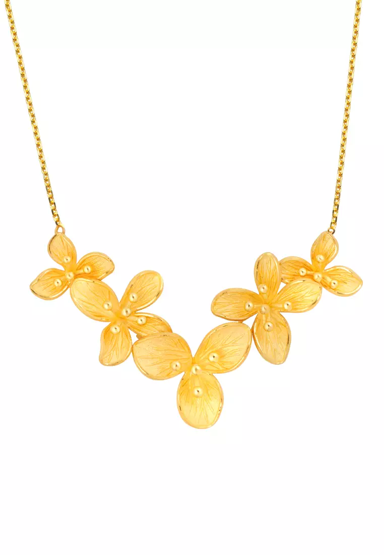 Buy TOMEI TOMEI X XIFU Flower Talk Necklace Yellow Gold 999 2024