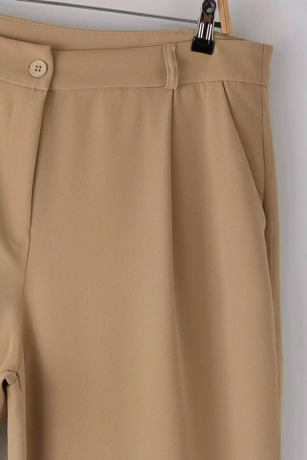 Mink Wide Leg/Wide Leg Woven Plus Size Fabric Pants Tbbaw23Ar00007