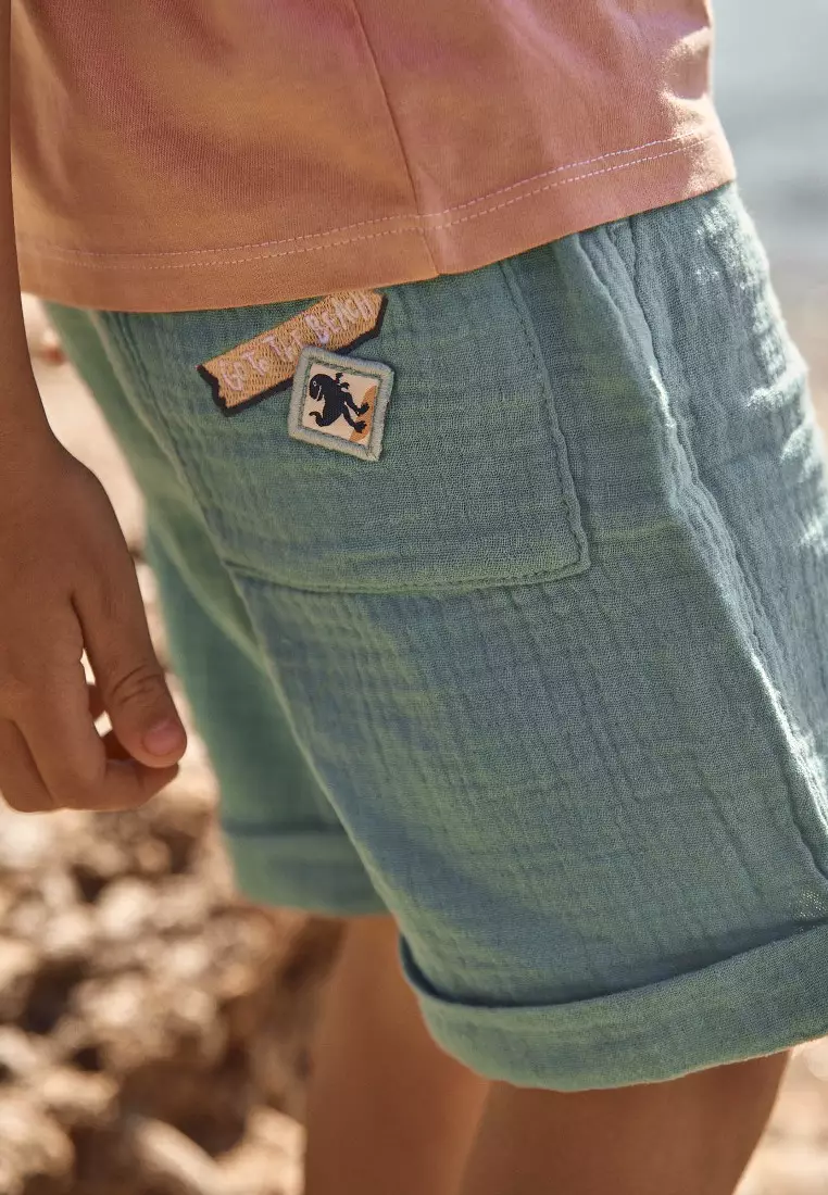 Mens gauze shorts on sale