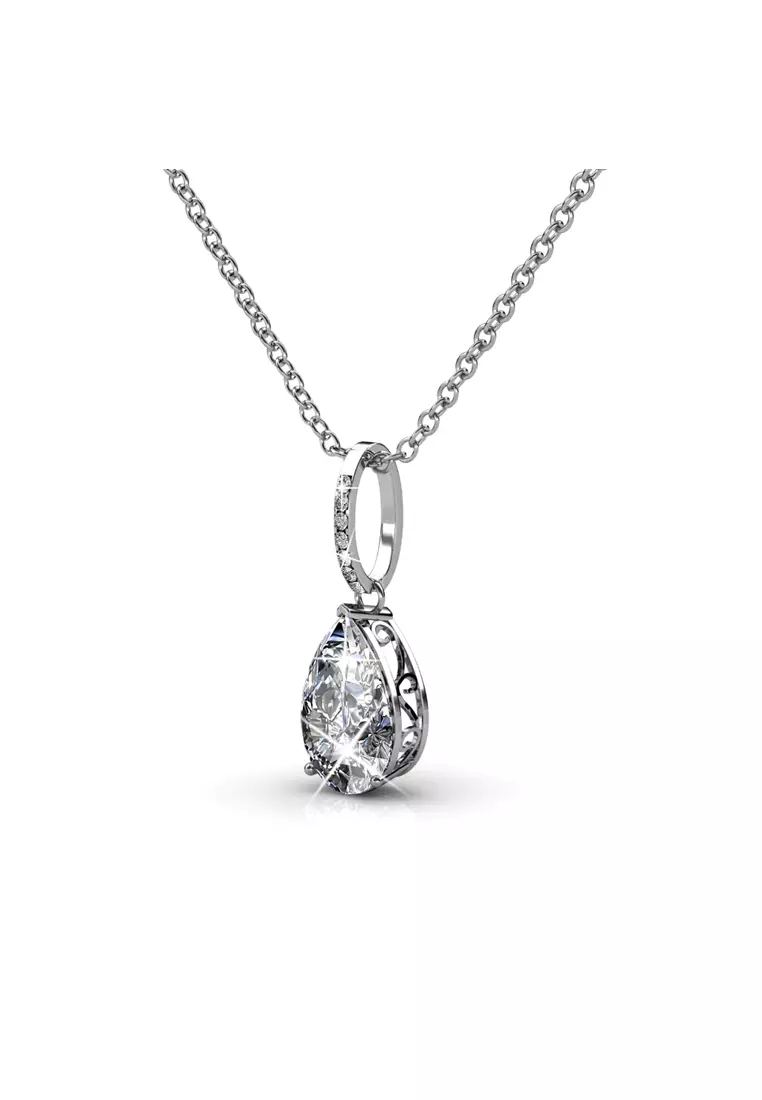 Dew Drop Pendant - Kalung Crystal Swarovski by Her Jewellery