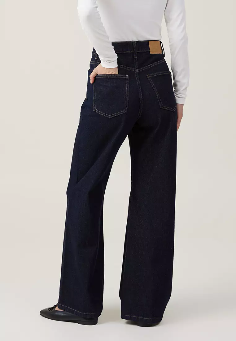 Buy Cotton On Wide Leg Jeans Asia Fit 2024 Online ZALORA Philippines