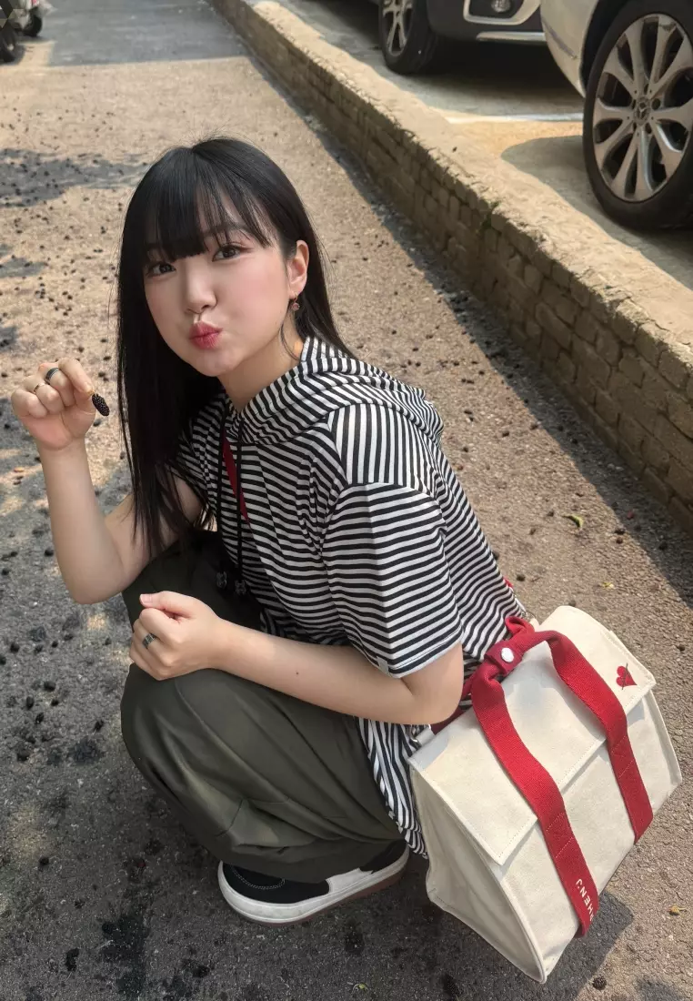 ROY MINI Canvas Crossbody Bag Heart Signal