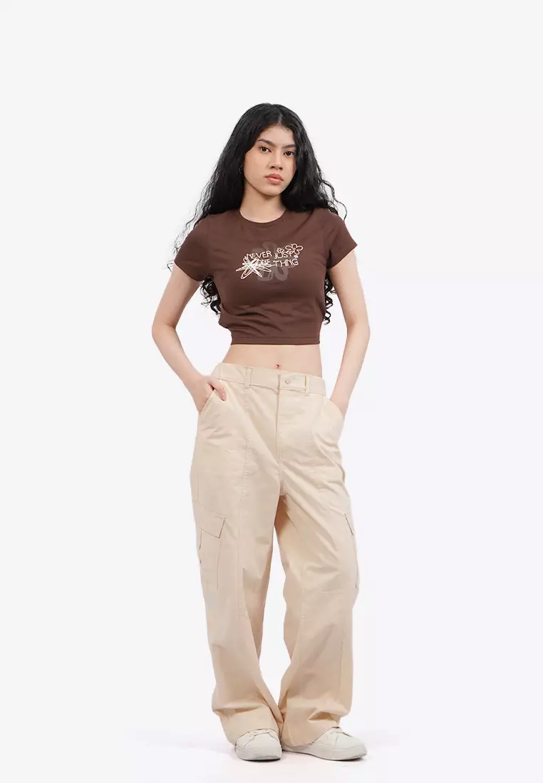 Back Tie Short Sleeve Graphic T-Shirt