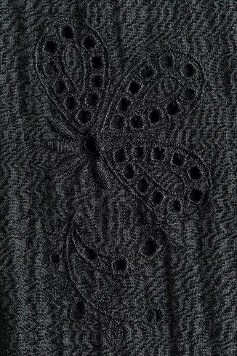 Broderie anglaise muslin blouse
