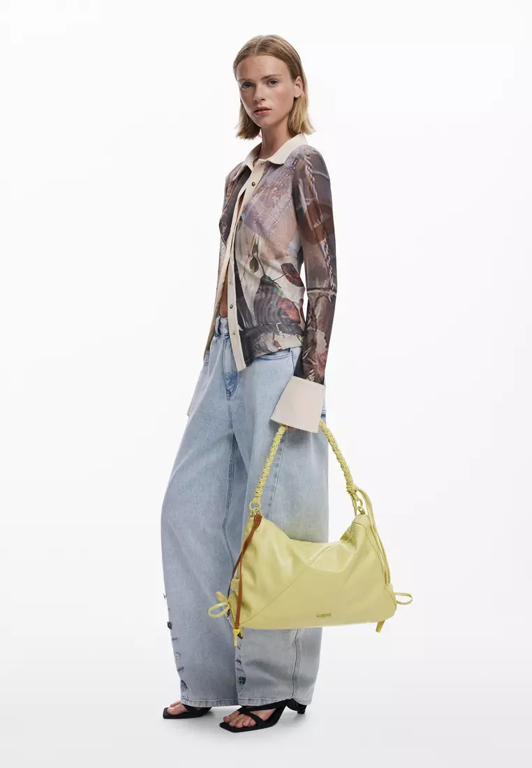 Shiny Ribbon Shoulder Bag