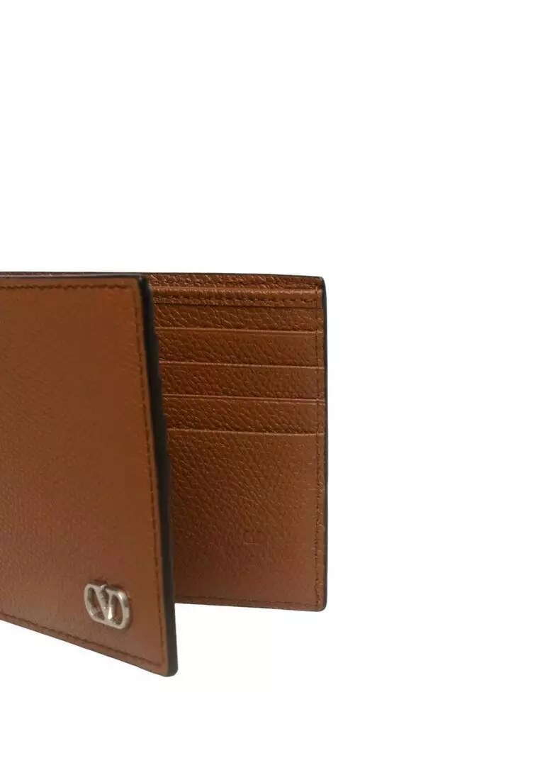 Vlogo Signature Grainy Calfskin Wallet