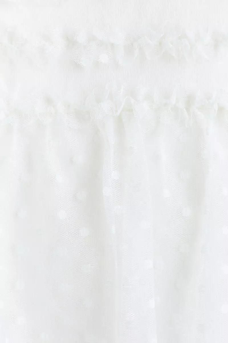Tulle-detail sweatshirt