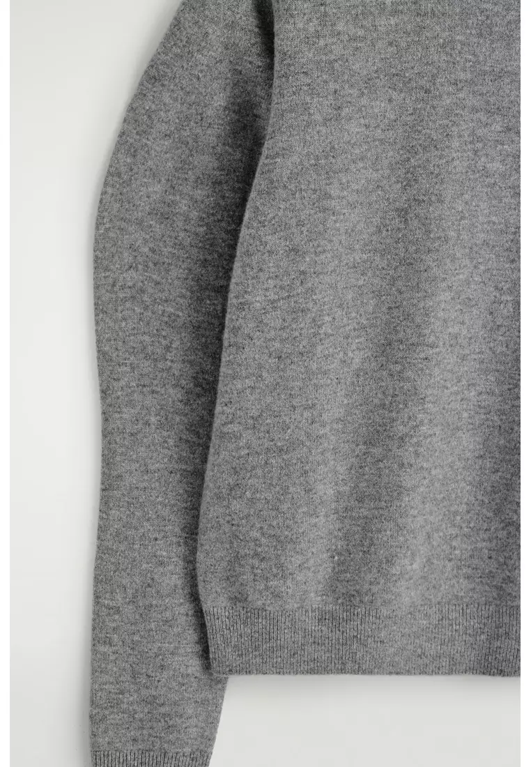 BALLOON-SLEEVE MERINO WOOL JUMPER