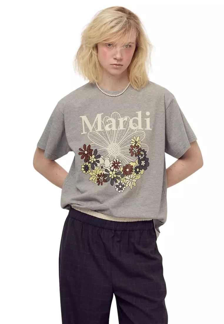 Tshirt Flowermardi Jardin - Grey Ivory