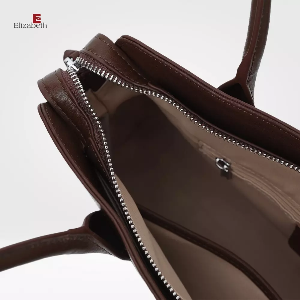 Tas Elizabeth Genuine Leather Shoulder Bag 0720-0498 Brown