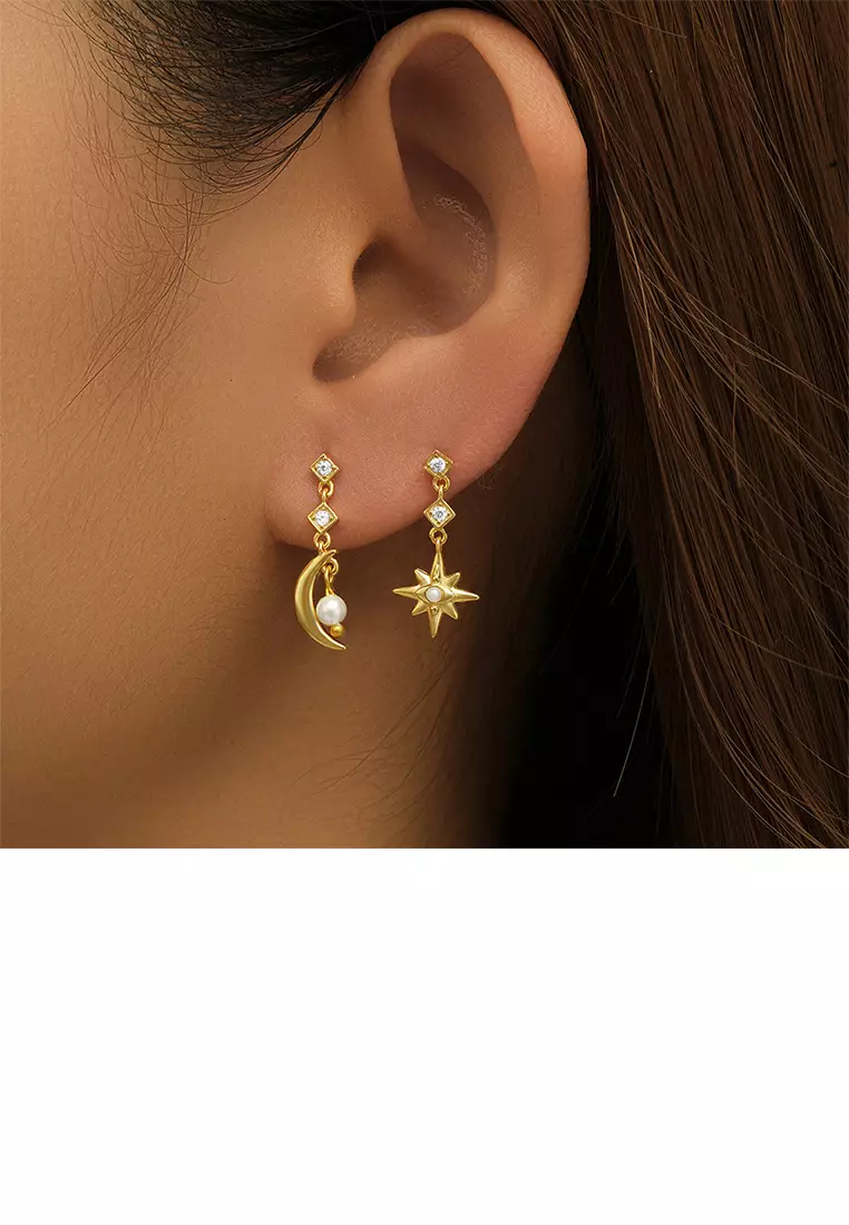 Asymmetrical star earrings new arrivals