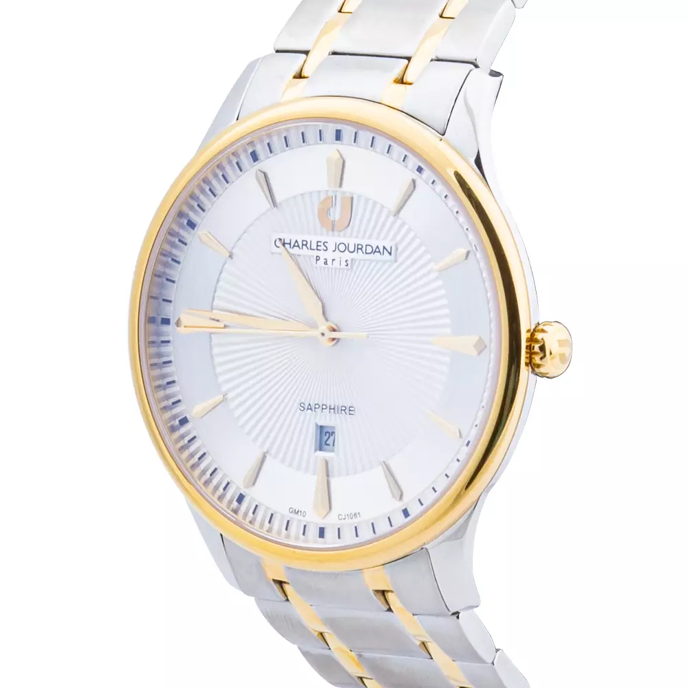 Jam Tangan Pria Charles Jourdan CJ1061-1112 Silver Gold