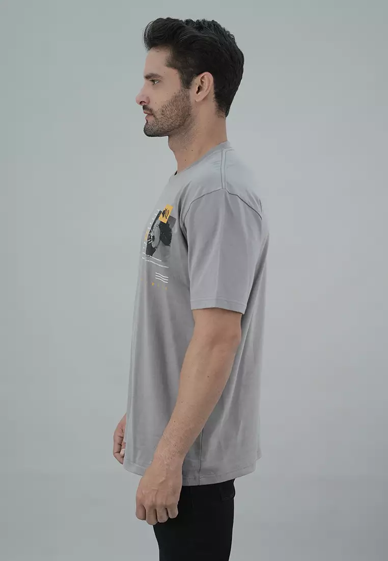 LGS Street - Kaos - Streetwear - Abu - Unisex - ST.30.H075.007.C