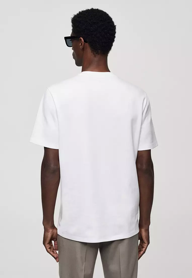 Buy MANGO Man Breathable Cotton T-Shirt Online