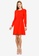 French Connection red Emmy Crepe Long Sleeve Dress E04DCAA777BE03GS_4