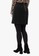 MARKS & SPENCER black Velvet Pleated Mini Skirt F1403AA263DE08GS_2