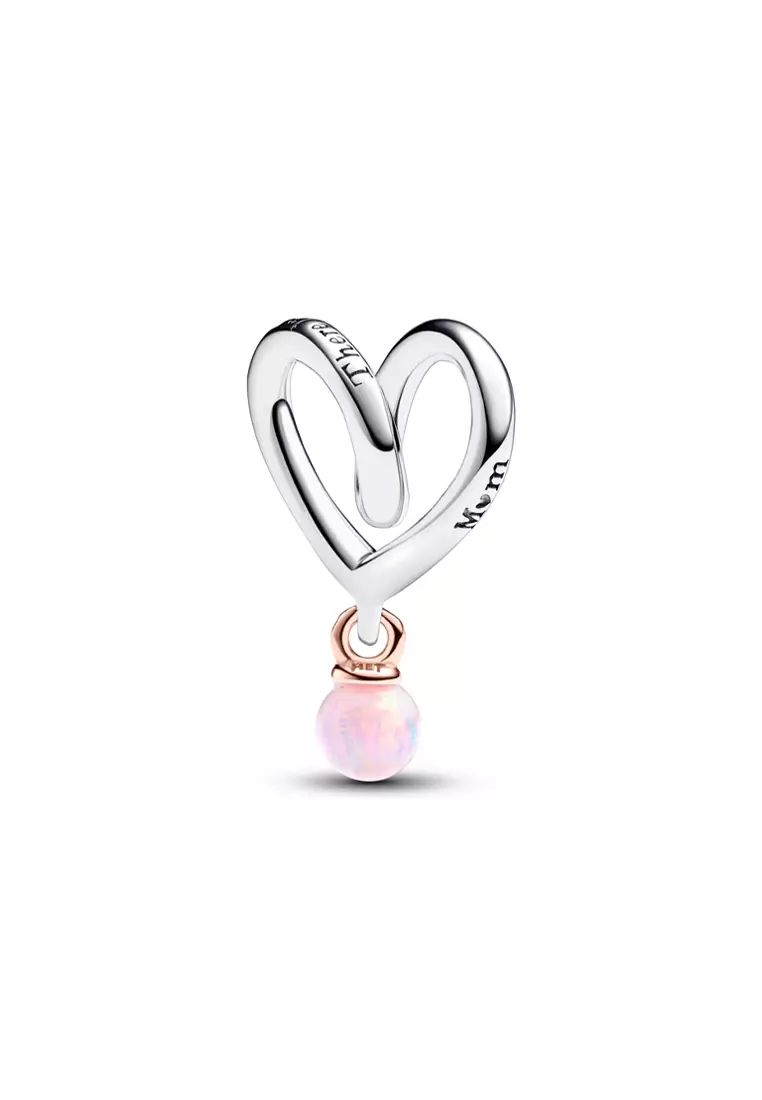 Buy PANDORA Pandora 14k Rose Gold Plated Two-tone Wrapped Heart