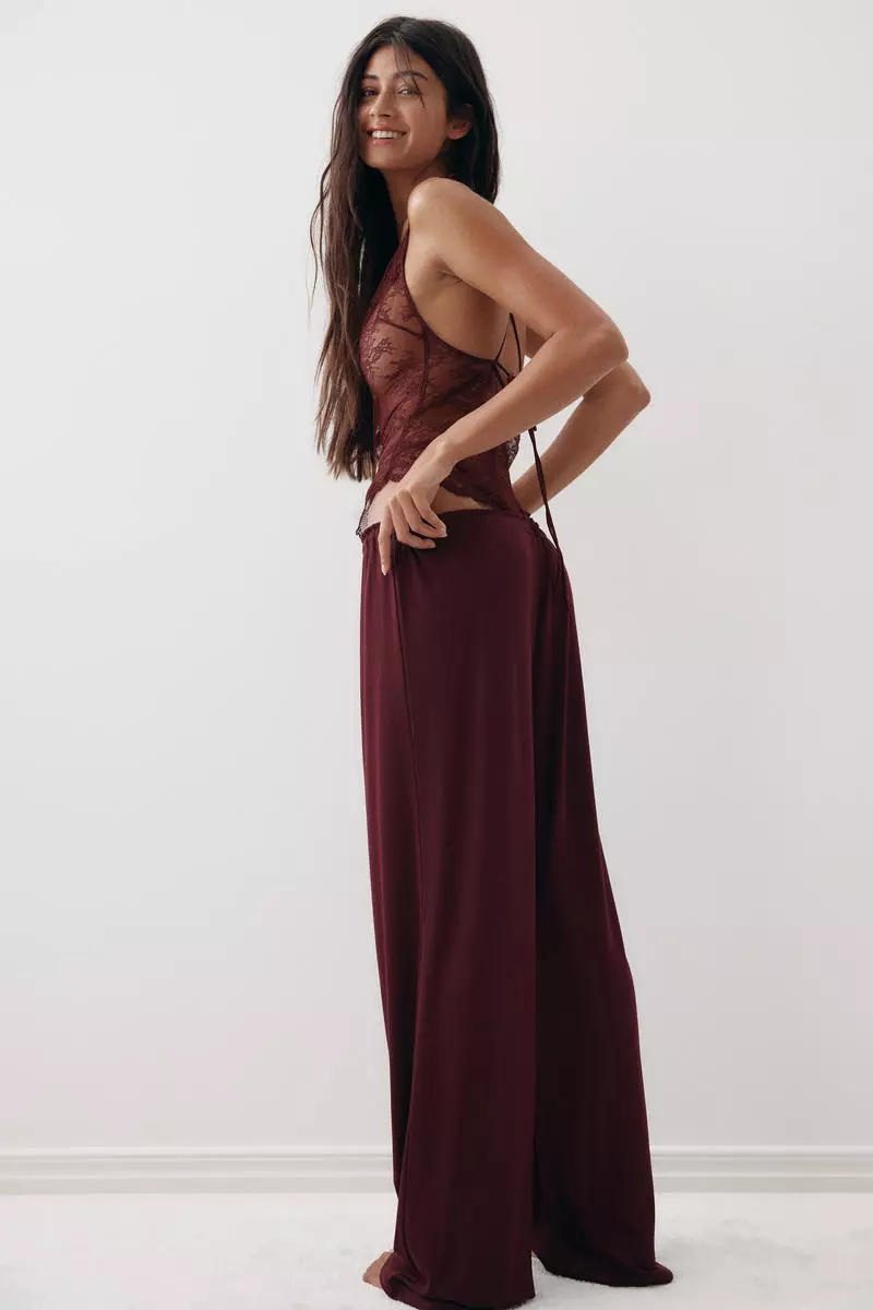 Pointelle pyjama bottoms