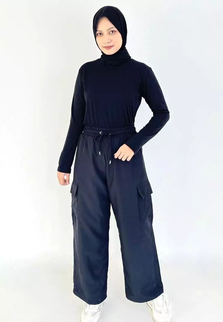 BUY 1 GET 1 FREE Alia Cargo Pants [Army - Black]