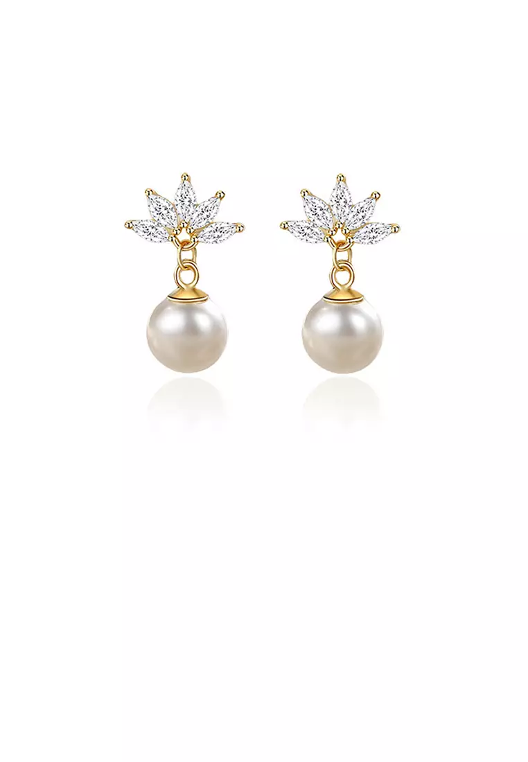 Gold discount imitation earrings