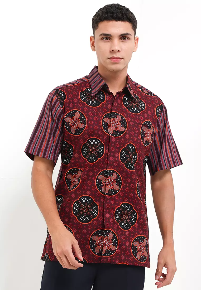Hem Body Fit Batik Lurik Jlamprang