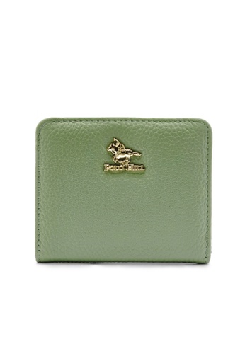 POLO HILL 綠色 POLO HILL Ladies Slim Short BiFold Card Holder Wallet 7180CAC4AD8550GS_1
