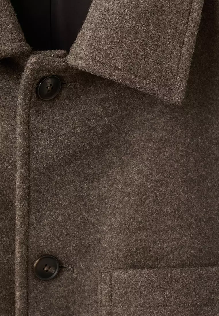 Wool Coat with Pockets