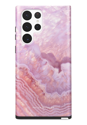 Polar Polar pink Misty Rose Coral Samsung Galaxy S22 Ultra 5G Dual-Layer Protective Phone Case (Glossy) C560CACD45D0E8GS_1