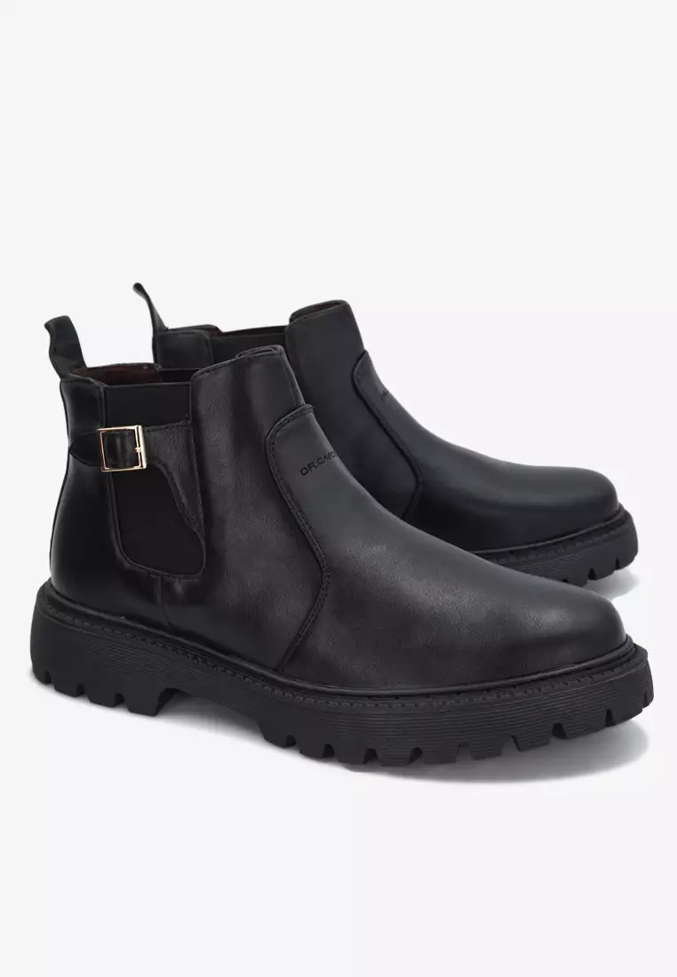 Dr Cardin Men Pillow Foam Faux Leather  Chelsea Boot Shoe TBP-6855