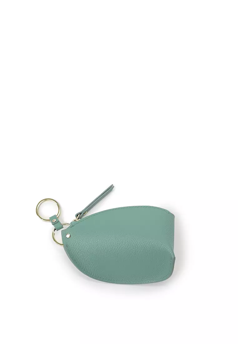 Zip Key & Card Case - Mint Blue