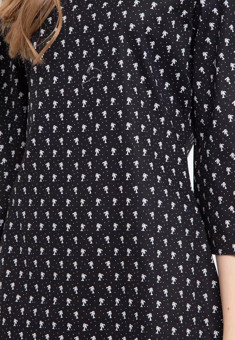 Sophistix Jasmine Dress in Black Print