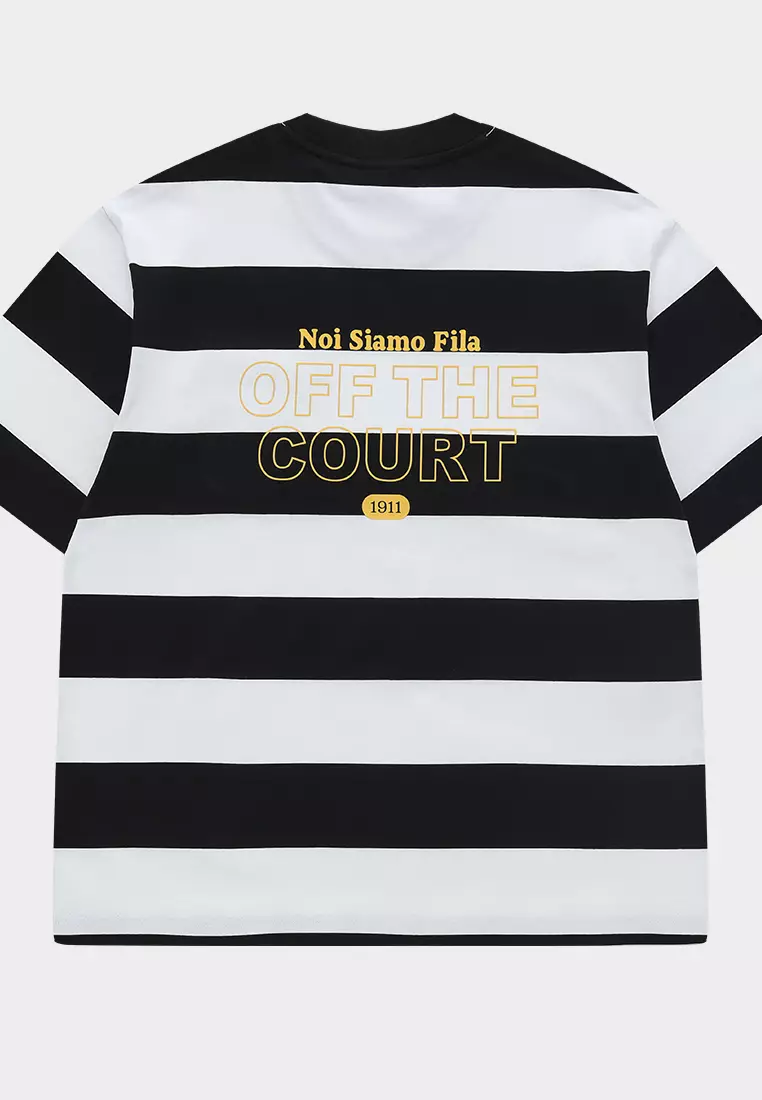Black and gold deals fila shirt