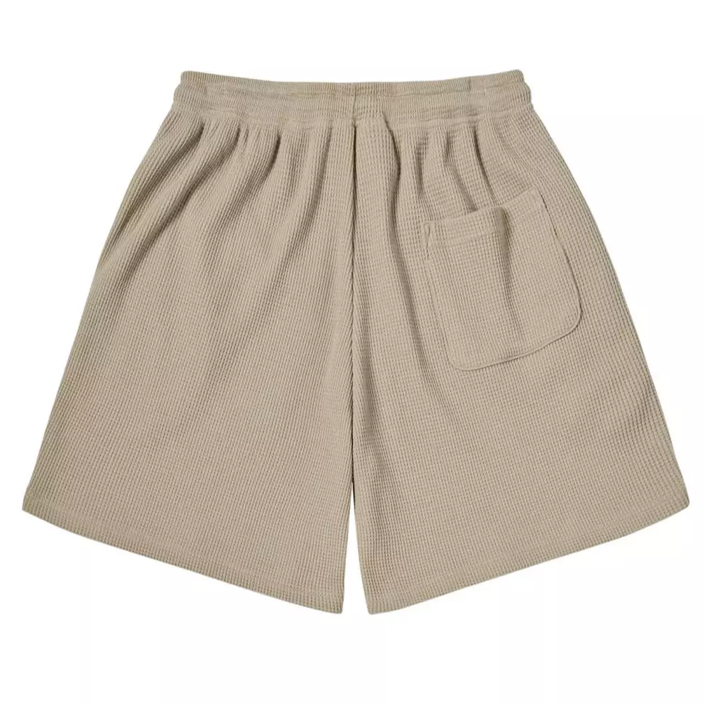 EMBO LOGO WAFFLE SHORT PANTS LIGHT BROWN