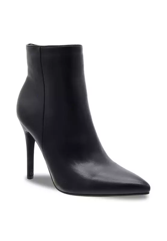 Faux Leather Pointed Fashion Boots