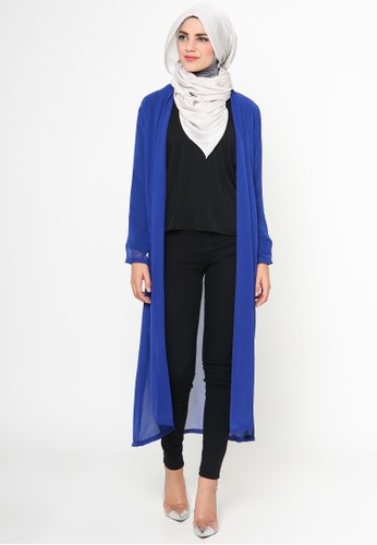 Blue Electric Basic Long Outer