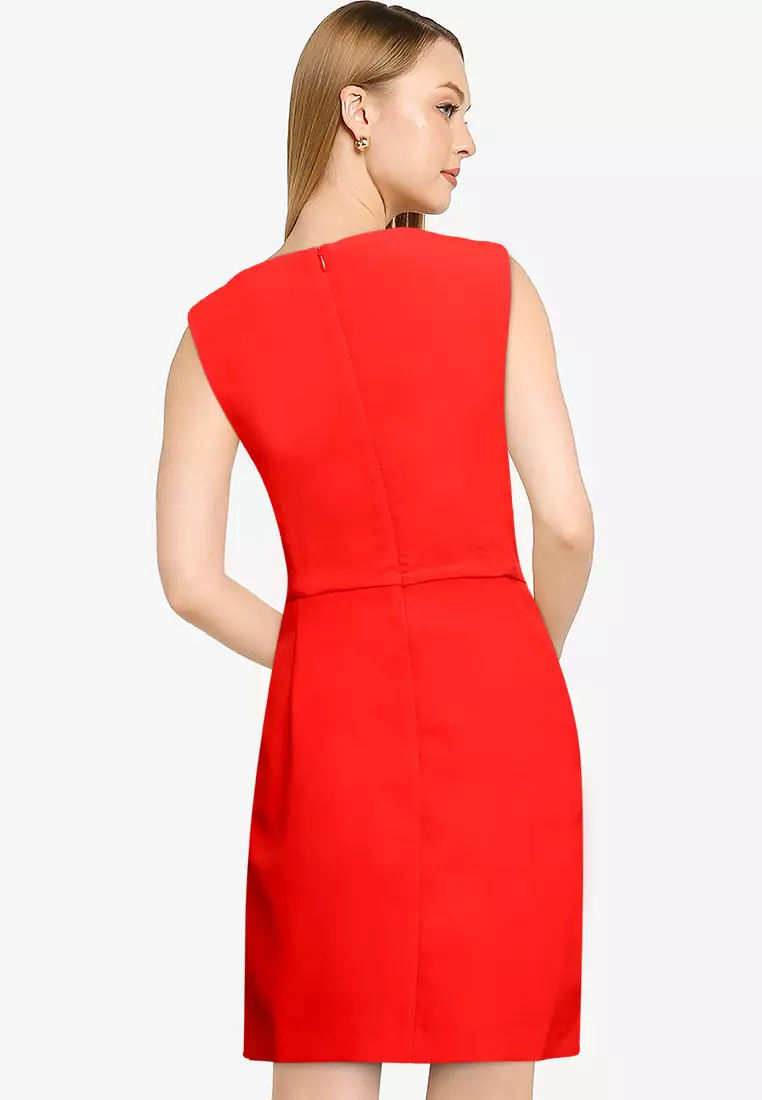 French connection online red bandage dress