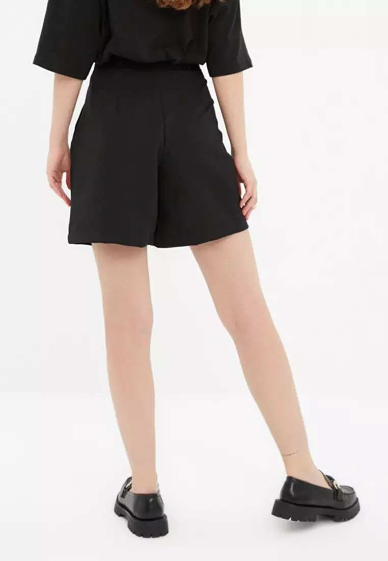 Pleated Bermuda Shorts