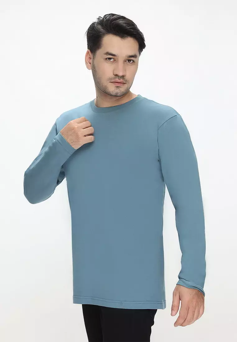 RBJ T-Shirt Cotton Lengan Panjang Pria 43026