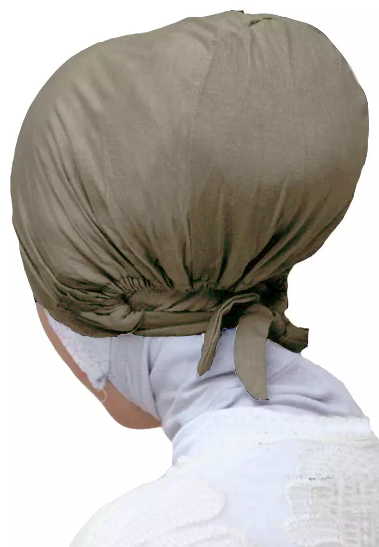 2 in 1 Basic Inner Premium Rayon Tie-Back Navy & Grey Latte