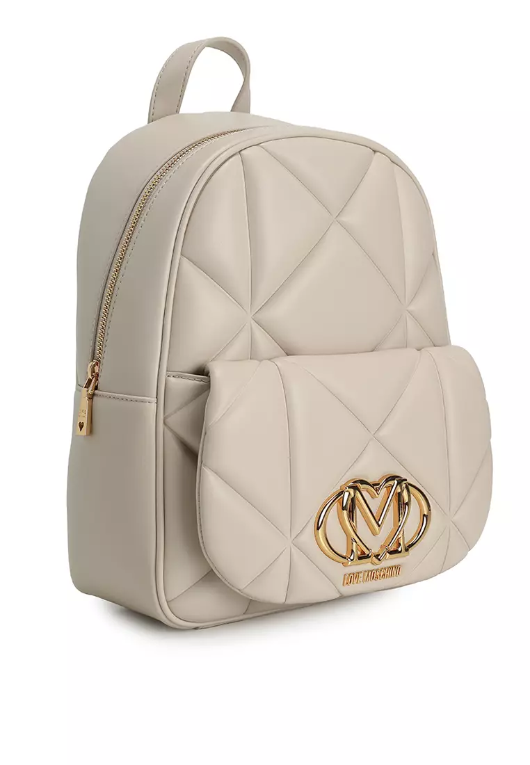 Embossed Quilted Backpack (nt)