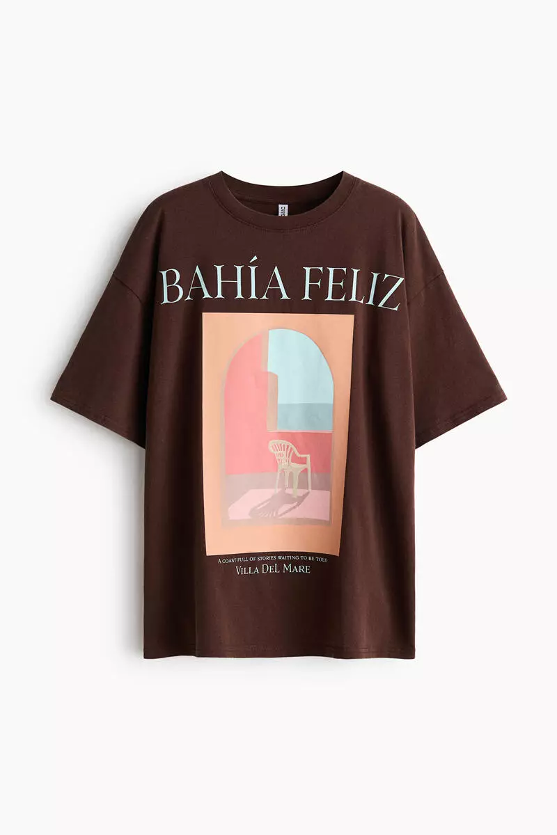 Oversized printed T-shirt