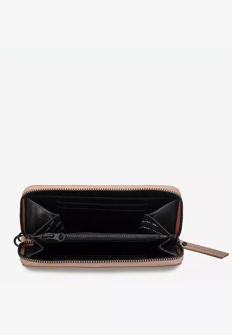 Status Anxiety Moving On Leather Wallet - Dusty Pink