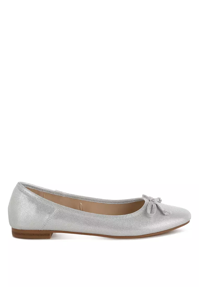 Discount on Rag & CO.  shoes - SKU: Metallic Ballet Flats in Silver