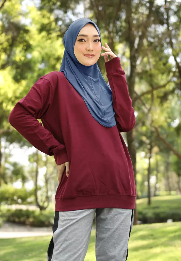 Cotton Bee - Safar Sport Bergo | Hijab Instan Olahraga - Navy