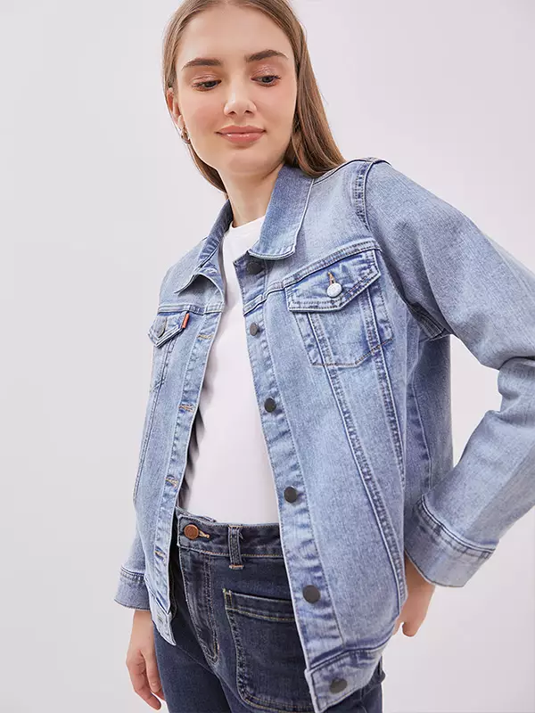 DUST Jaket Denim Leika Light Blue  (D.61120)