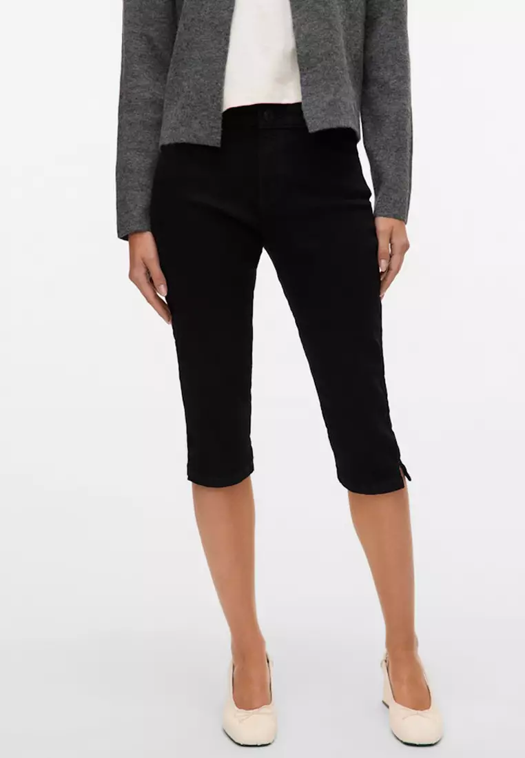 Jual Vero Moda Elly Mid Rise Slim Fit Capri Jeans Original 2025