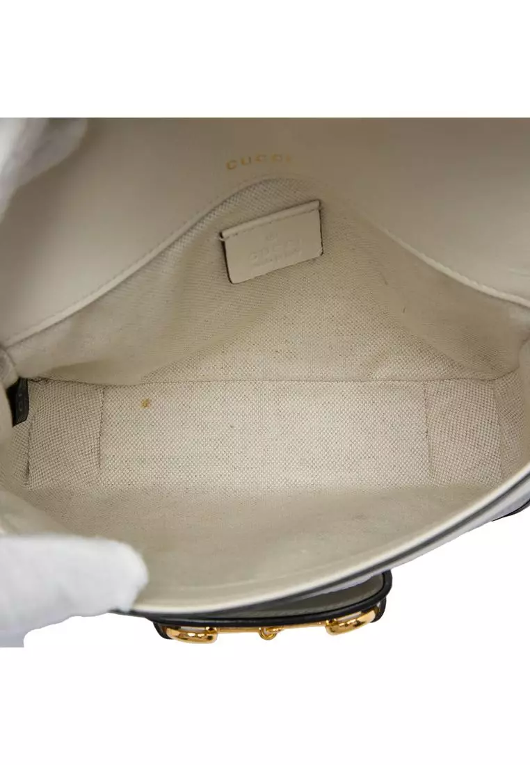 Pre-Loved Gucci Small Gg Supreme Web Horsebit 1955 Crossbody