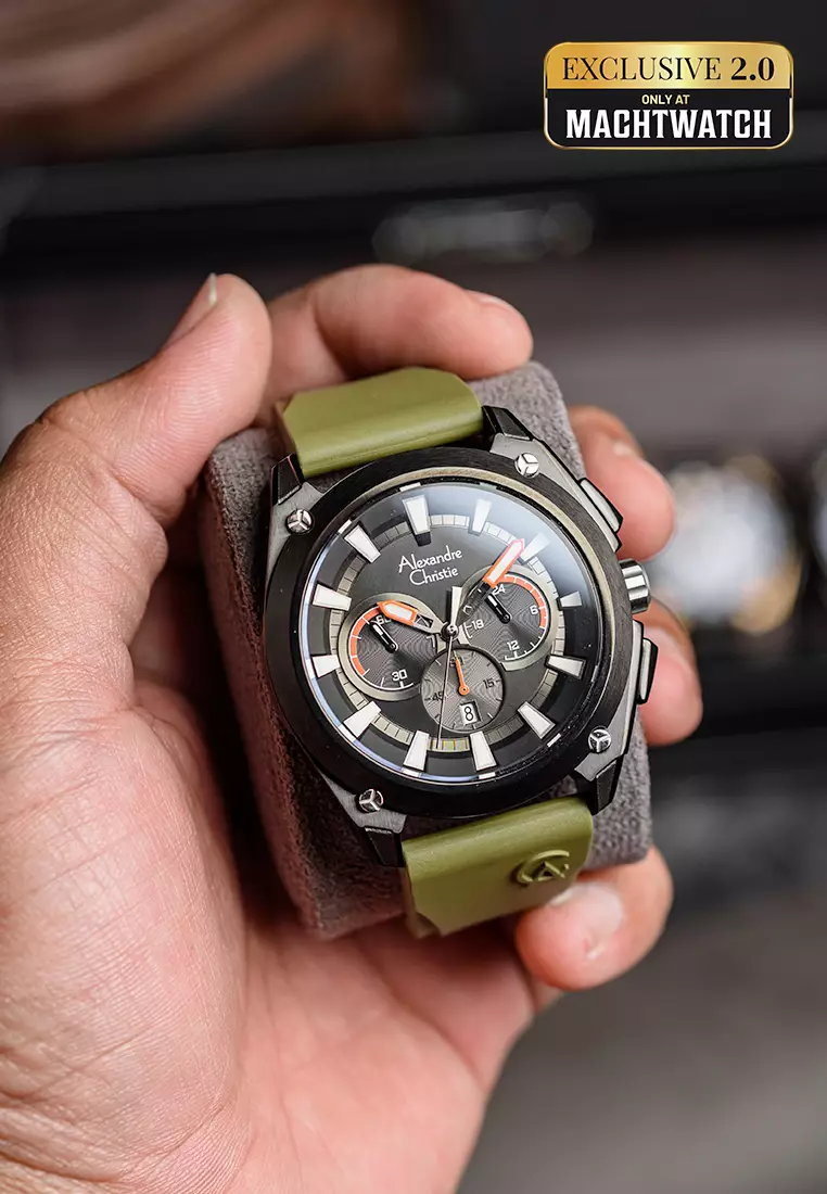 Jual Alexandre Christie Jam Tangan Pria Alexandre Christie Chronograph AC 6612 MC RTBBAGN Men